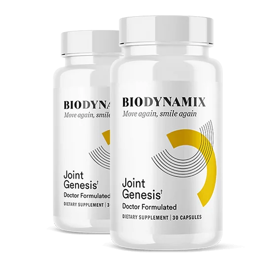 The seller's photo of two Joint Genesis bottles side by side, the 2-bottle package at $79 per bottle